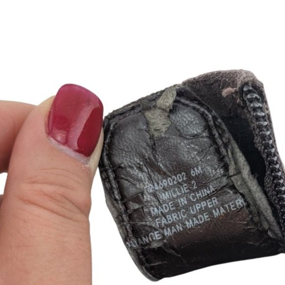 Franco Sarto Millie Brown Suede Ankle Heeled Boots Size 6 - Picture 10 of 12